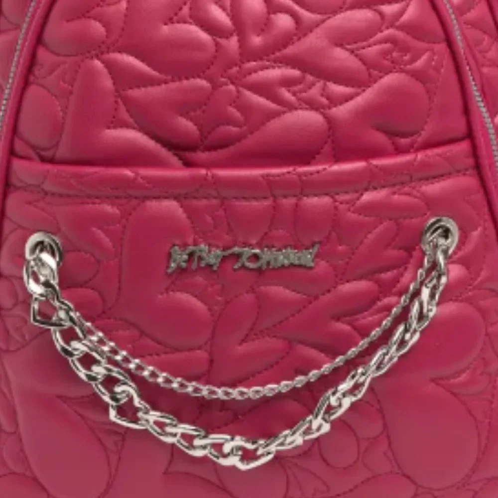 BETSEY JOHNSON OFF THE CHAIN HEARTS BACKPACK - Picture 7 of 7